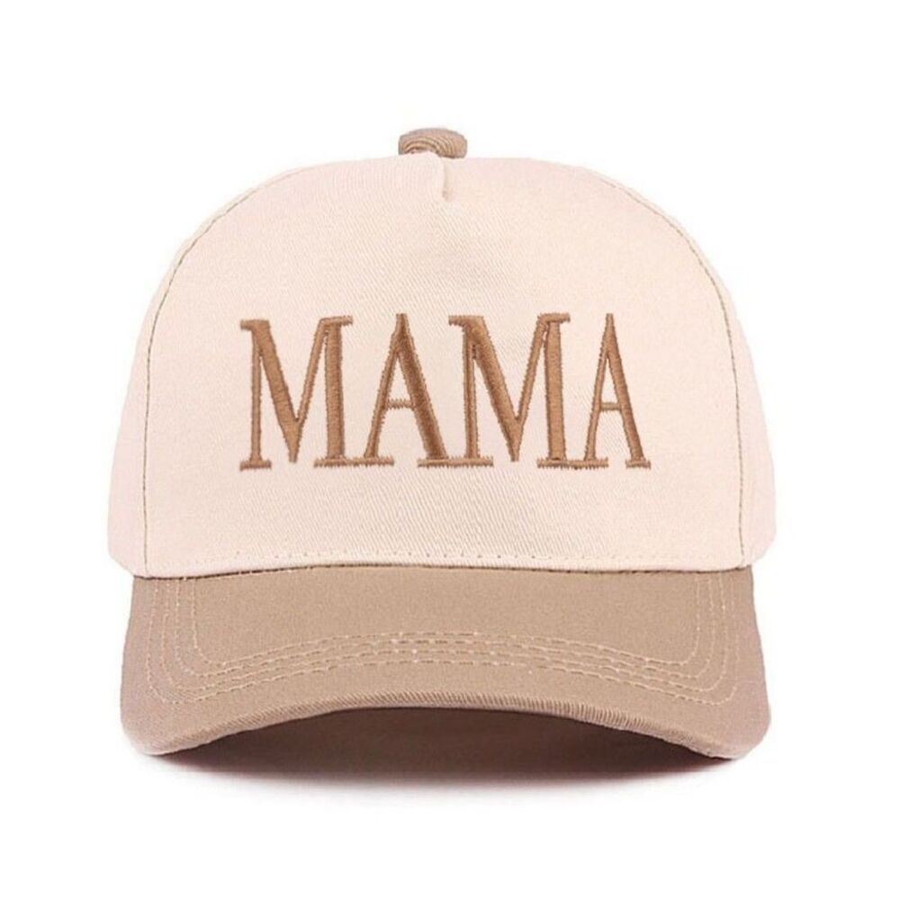 Mama Two-Tone Cotton Cap Cougar Ash Mocha O/S NEW - Picture 2 of 4